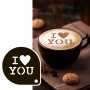 Трафарет для кави I Love You